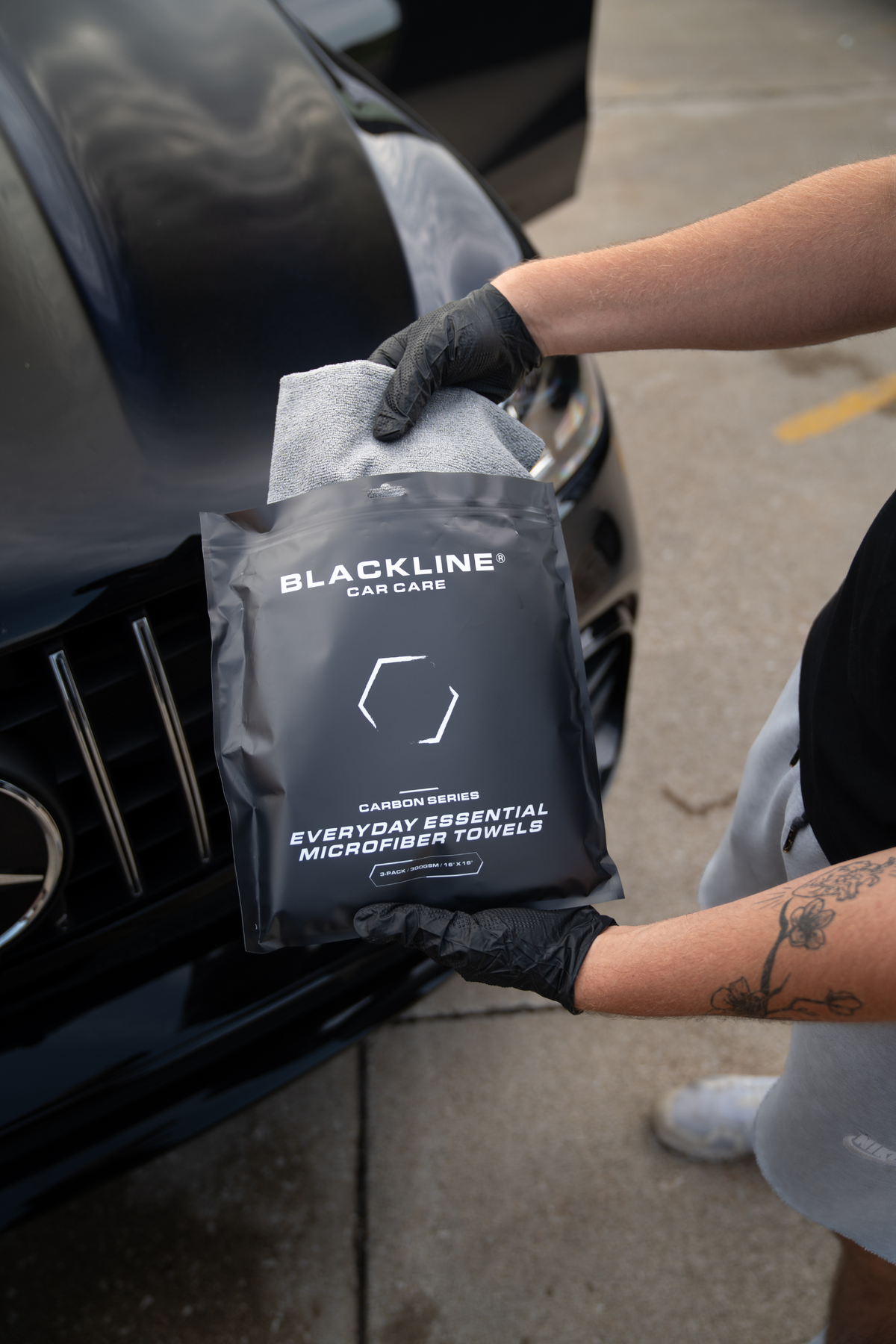 BLACKLINE® Everyday Microfiber Towels — 3-Pack